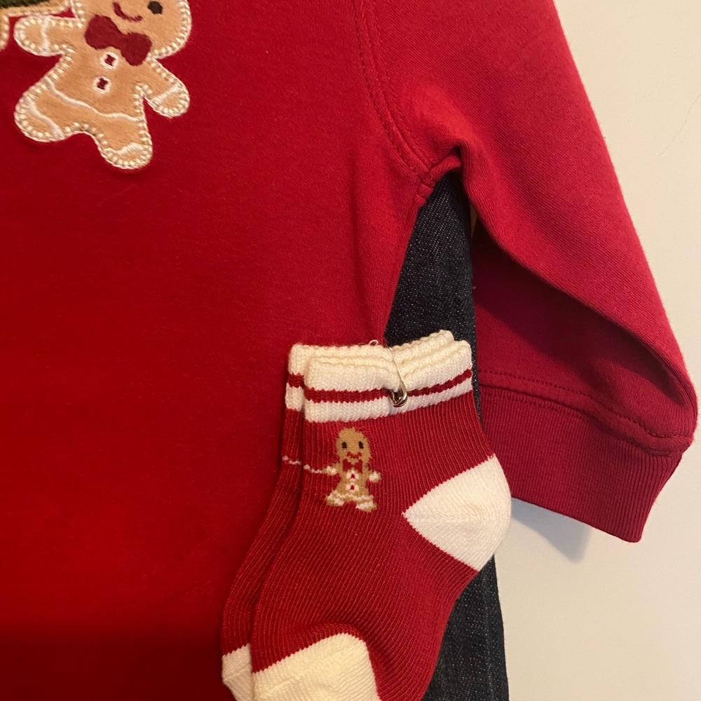 NWT Gymboree Christmas Gingerbread Baby Boy 3 pc Set 3-6 mos.